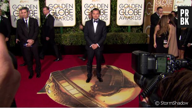 Leonardo DiCaprio sur le tapis-rouge des Golden Globes 2016