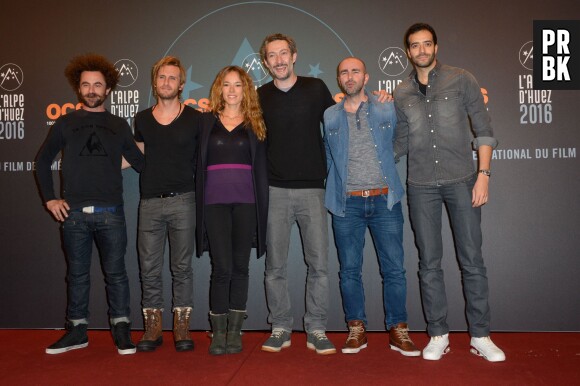 Philippe Lacheau, Elodie Fontan, Vincent Desagnat, Julien Arruti et Tarek Boudali au Festival international du film de comédie de l'Alpe d'Huez 2016