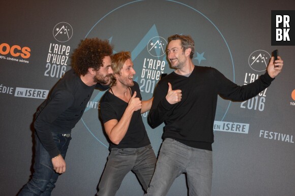 Vincent Desagnat, Philippe Lacheau et Nicolas Benamou au Festival international du film de comédie de l'Alpe d'Huez 2016