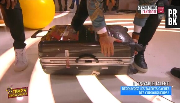 Enora Malagré se contorsionne dans une valise dans TPMP, le 2 février 2016 sur D8