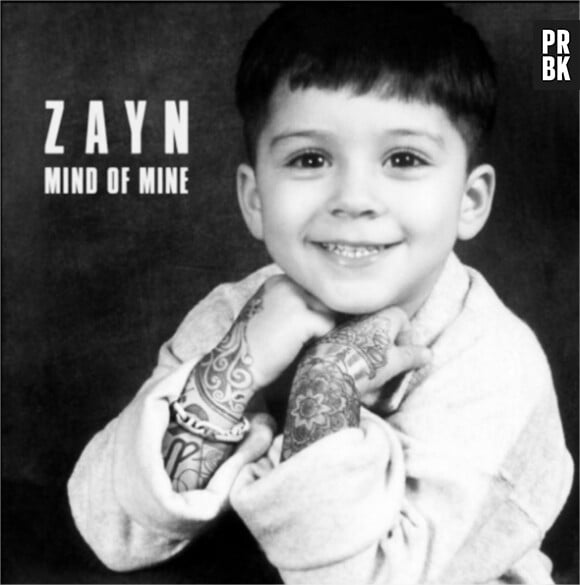 Zayn Malik enfant et tatoué sur la pochette de son album "Mind of Mine"