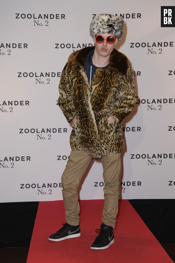 Seb la Frite à l'avant-première de Zoolander 2 au cinéma Gaumont Marignan à Paris, le 23 février 2016