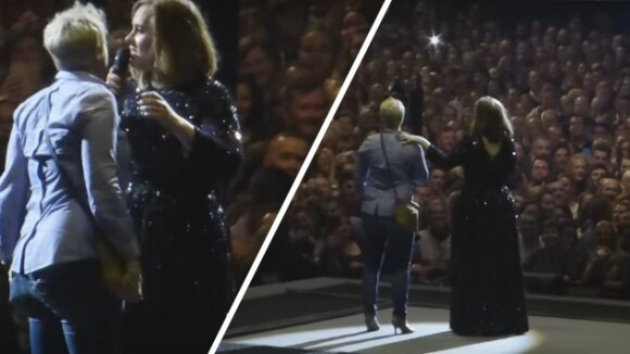Adele "force" un homme à accepter la demande en mariage de sa copine en plein concert