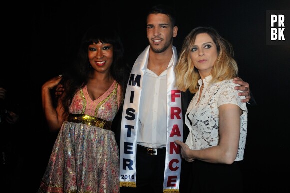 Selim Arik, Nadège Beausson-Diagne et Clara Morgane au concours Mister France 2016