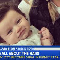 Baby Izzy : le bébé chevelu déjà star du web