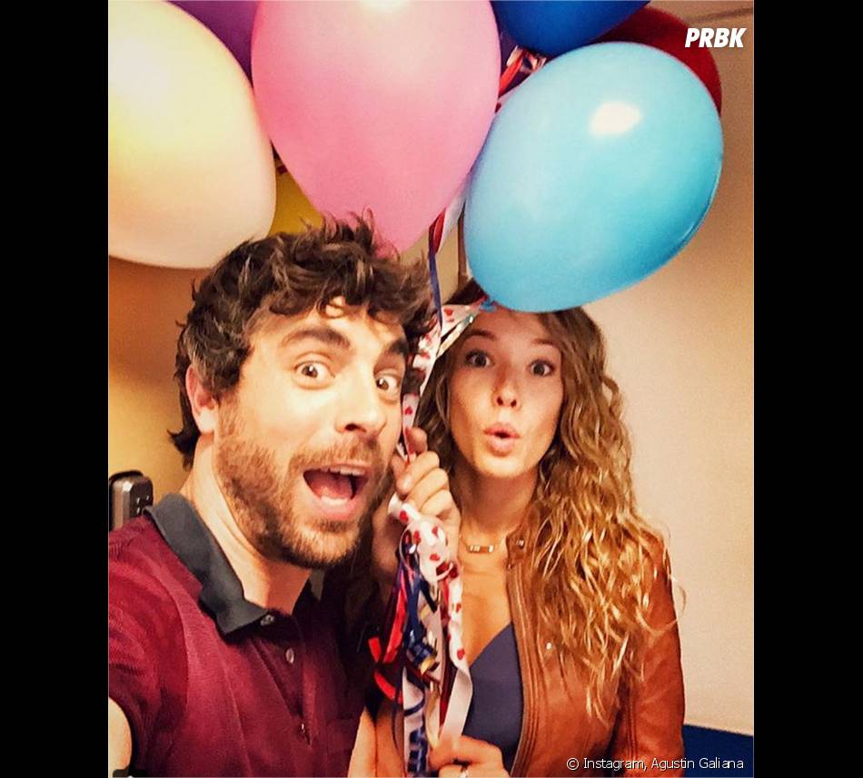 Clem saison 6 Elodie Fontan et Agustin Galiana sur le tournage Purebreak