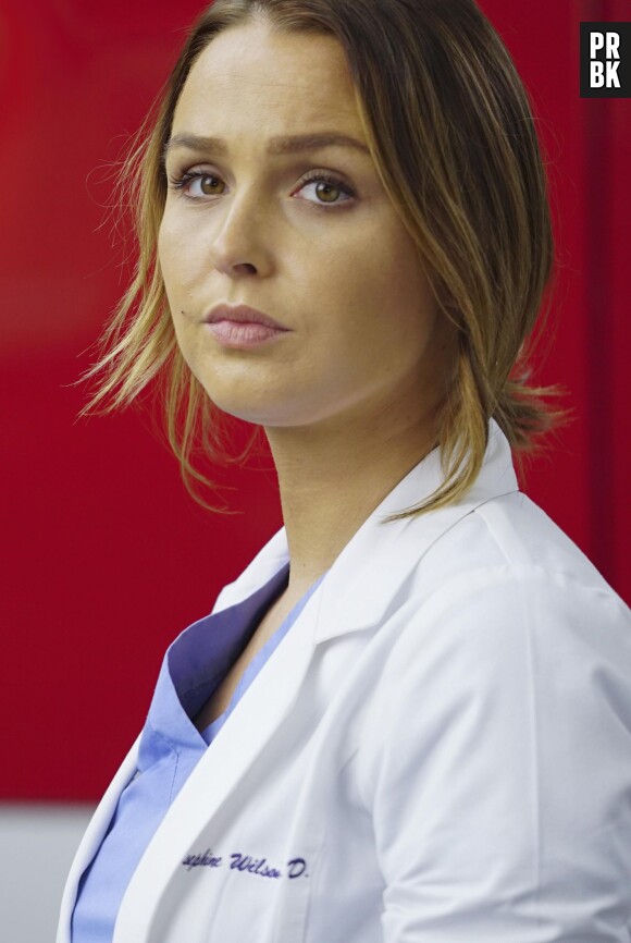 Grey's Anatomy saison 12, épisode 21 : Jo (Camilla Luddington) sur une photo