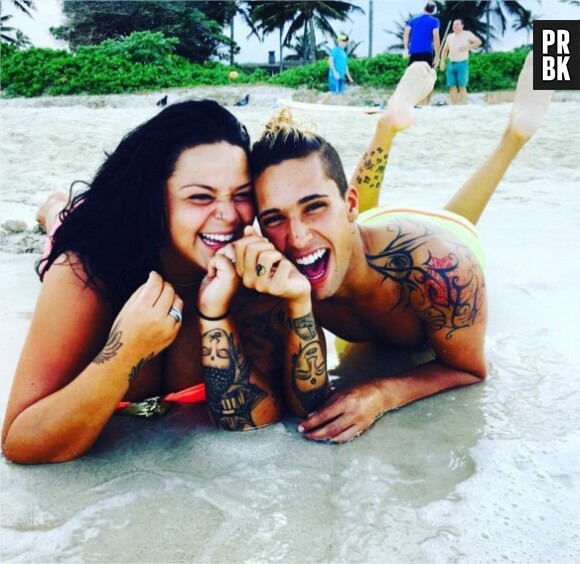 Sarah Fraisou (Les Anges 8) et Eddy complices sur une photo Instagram