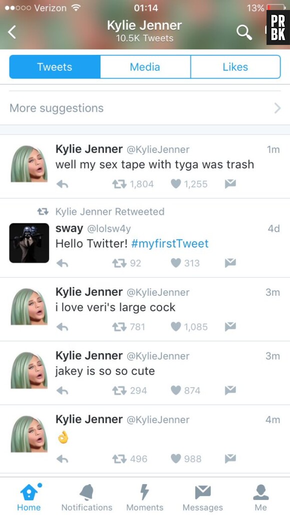 Kylie Jenner hackée, sa sextape bientôt dévoilée ?