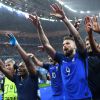 Les Bleus célèbrent leur victoire après le match France-Islande le 3 juillet 2016