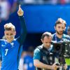 Antoine Griezmann heureux après la victoire des Bleus