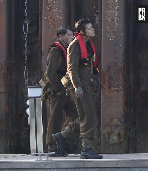 Harry Styles sur le tournage de Dunkirk en Angleterre