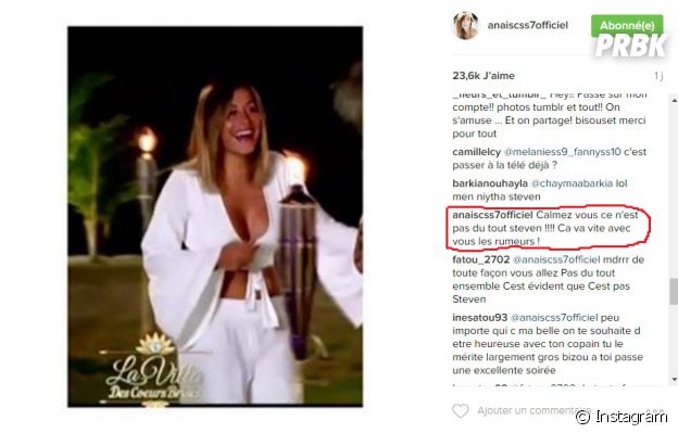 Anaïs Camizuli (La Villa des Coeurs Brisés 2) répond à la rumeur