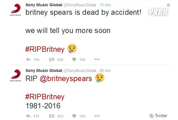 Britney Spears morte ? Les tweets après un piratage