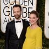 Natalie Portman et Benjamin Millepied sur le tapis-rouge des Golden Globes 2017 le 8 janvier à Los Angeles