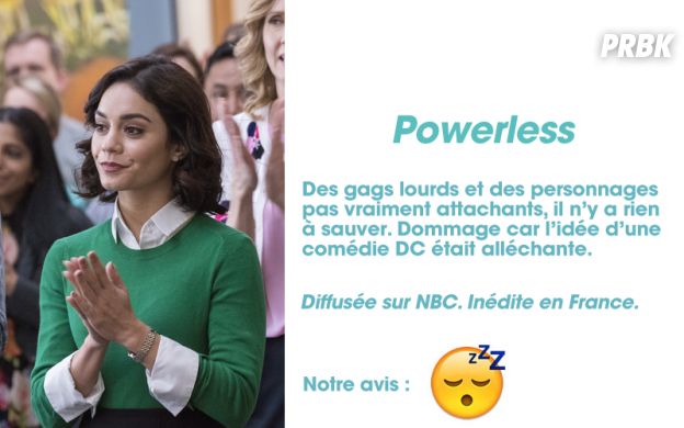 Powerless : notre avis sur la série avec Vanessa Hudgens