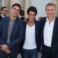 Julian Bugier, Thomas Misrachi et Christophe Jakubyszyn à une soirée Zadig &amp; Voltaire le 9 juin 2016