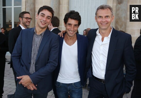 Julian Bugier, Thomas Misrachi et Christophe Jakubyszyn à une soirée Zadig & Voltaire le 9 juin 2016