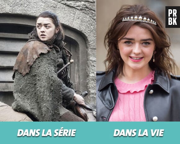 Game of Thrones : Maisie Williams dans la série vs dans la vie