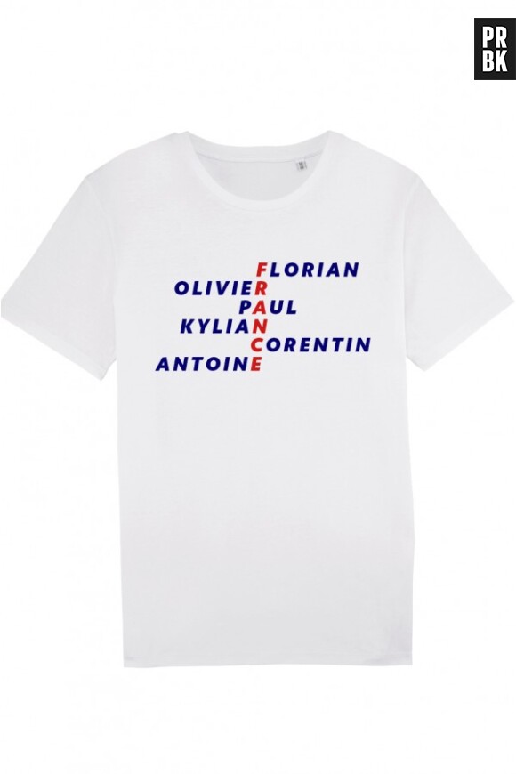 T shirt France Florian Olivier Paul Kylian Corentin Antoine