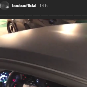 Booba s'amuse de son accident de voiture avec sa Lamborghini