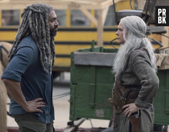 The Walking Dead saison 9 : Ezekiel et Carol sur une photo de l'épisode 6