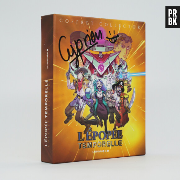Cyprien dévoile un coffret collector sublime de L'Epopée Temporelle, sa série audio