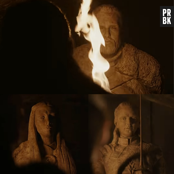Game of Thrones saison 8 : la statue gardée par Kit Harington