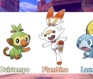 Pokémon Épée et Pokémon Bouclier : les nouveaux Pokémon Ouistempo, Flambino et Larméléon
