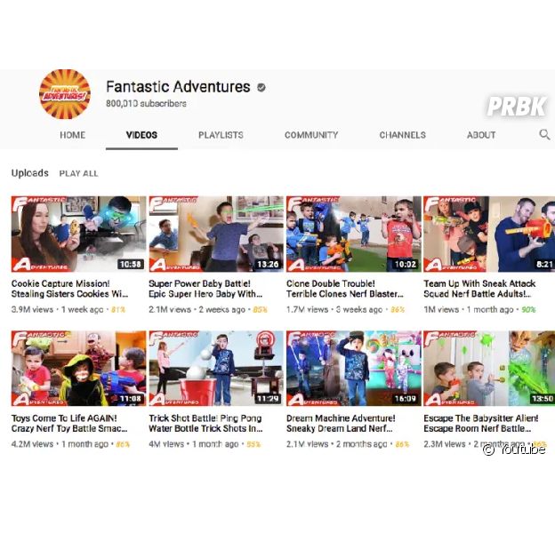Fantastic Adventures : Youtube ferme la chaîne après l'arrestation de la mère pour maltraitance