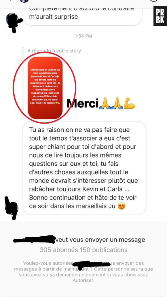 Julien Bert (Les Marseillais Asian Tour) gaffe et confirme que Carla serait enceinte de Kévin.