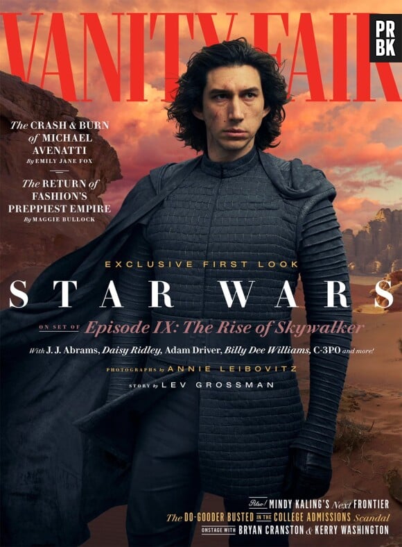 Star Wars 9 : la couverture dédiée à Kylo Ren pour Vanity Fair