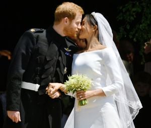 Meghan Markle et le Prince Harry lors de leur mariage en mai 2018