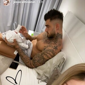 Jessica Thivenin, Thibault Garcia et leur fils Maylone le 22 octobre 2019