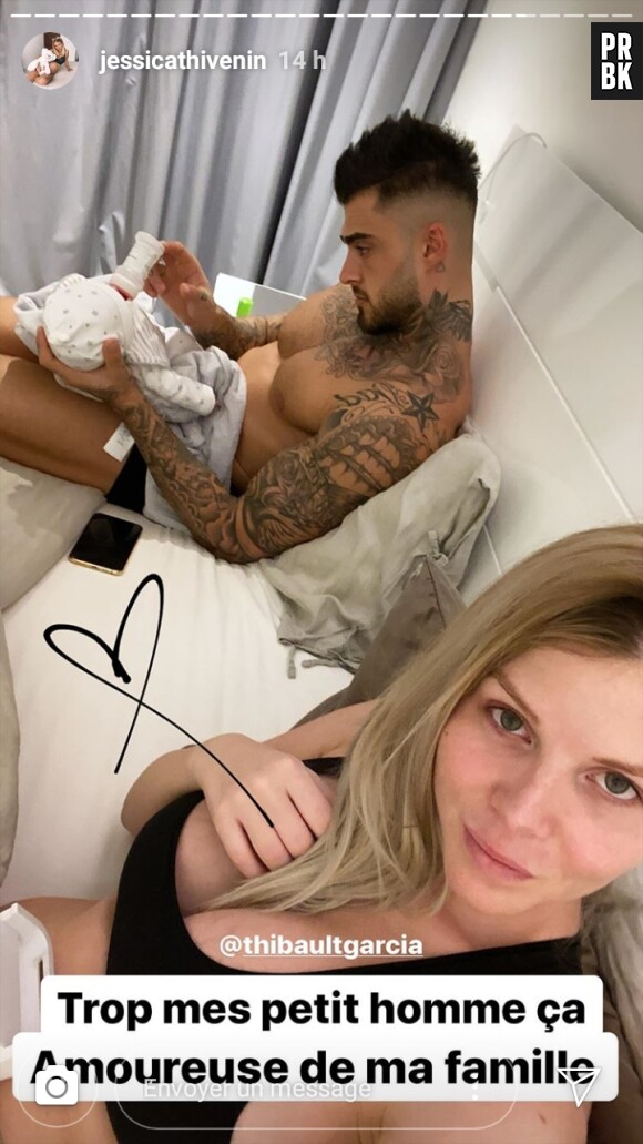 Jessica Thivenin, Thibault Garcia et leur fils Maylone le 22 octobre 2019