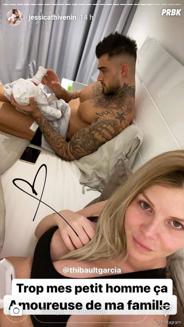 Jessica Thivenin, Thibault Garcia et leur fils Maylone le 22 octobre 2019