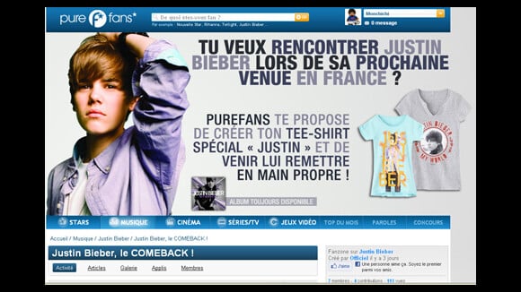 Concours ... Gagne une rencontre EXCLUSIVE avec Justin Bieber