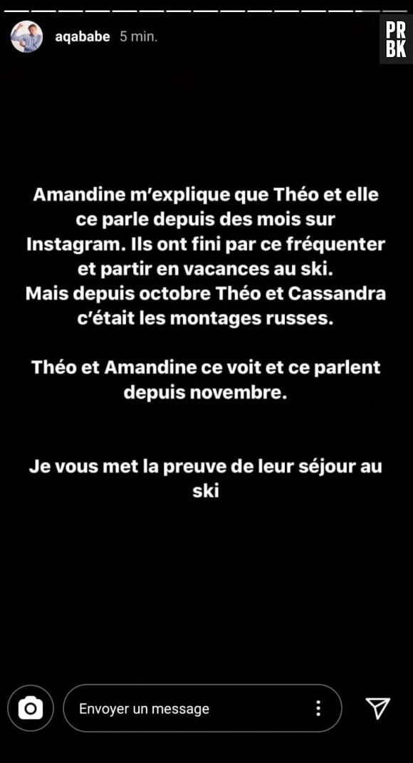 Théo (La Villa des Coeurs Brisés 5) infidèle à Cassandra avec Amandine Michel ?