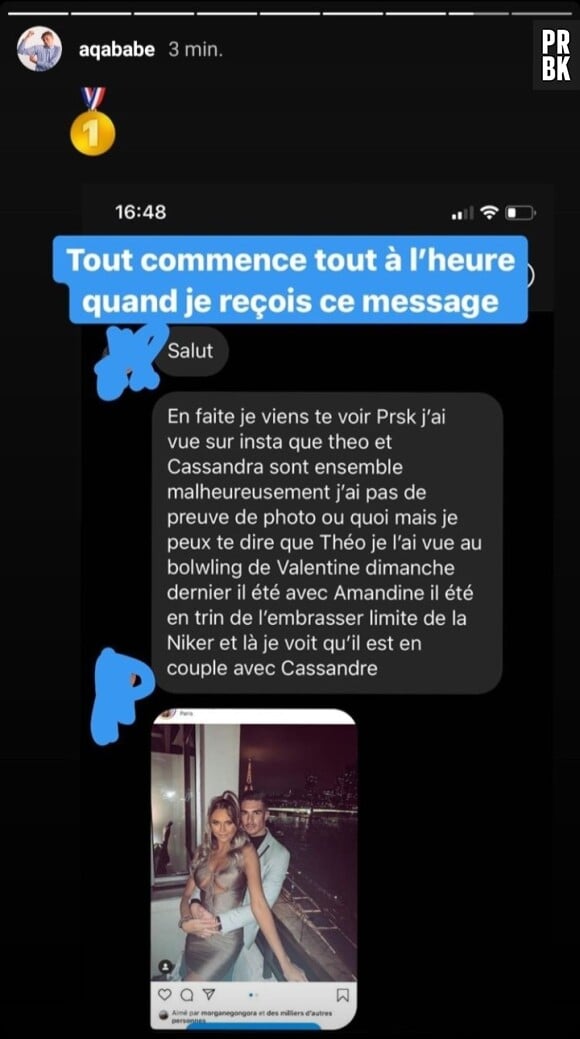 Théo (La Villa des Coeurs Brisés 5) infidèle à Cassandra avec Amandine Michel ?