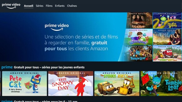 Prime Video propose des dessins animés et séries gratuitement pour les enfants