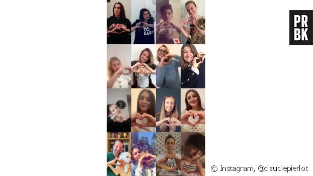 Claudie Pierlot lance le #ClaudieThanksYou challenge : faites un selfie en faisant un coeur avec les doigts pour aider à lutter contre le coronavirus