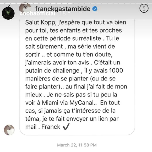 Booba VS Franck Gastambide : suite du clash entre le rappeur et le créateur de la série Validé
