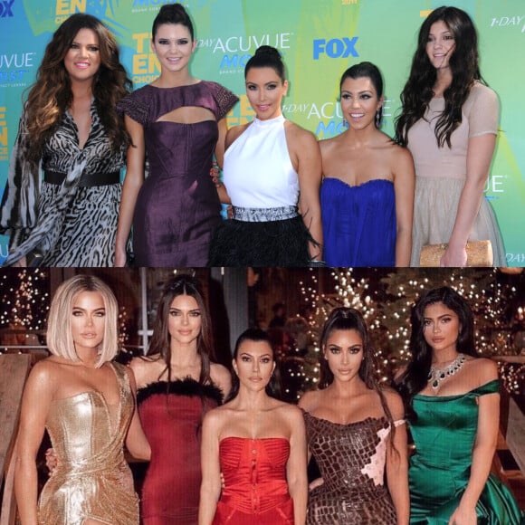 L'incroyable famille Kardashian sur Netflix : les soeurs Kardashian-Jenner avant-après