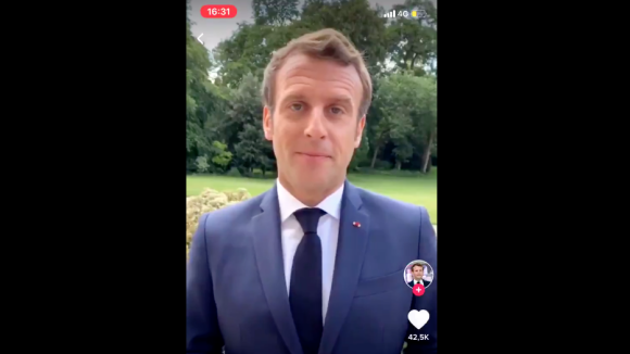 Emmanuel Macron : son TikTok pour féliciter les bacheliers vu 6 millions de fois en 24h !