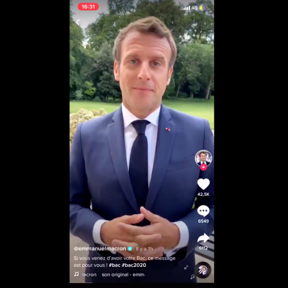 Emmanuel Macron : son TikTok pour féliciter les bacheliers vu 6 millions de fois en 24h !