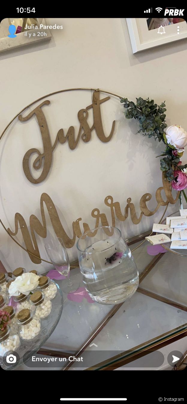 Julia Paredes et Maxime Parisi dévoilent des photos de leur mariage