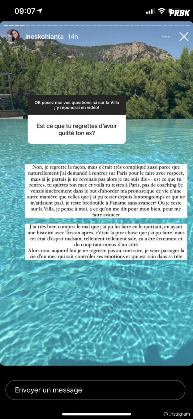 Inès (La Villa des Coeurs Brisés 6) se confie enfin sur sa rupture avec Tristan