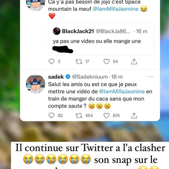 Sadek clashe les influenceurs, Milla Jasmine répond