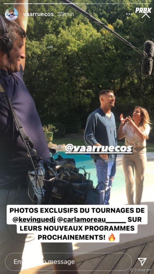 Carla Moreau et Kevin Guedj : des photos du tournage de leur nouvelle émission ont été dévoilées