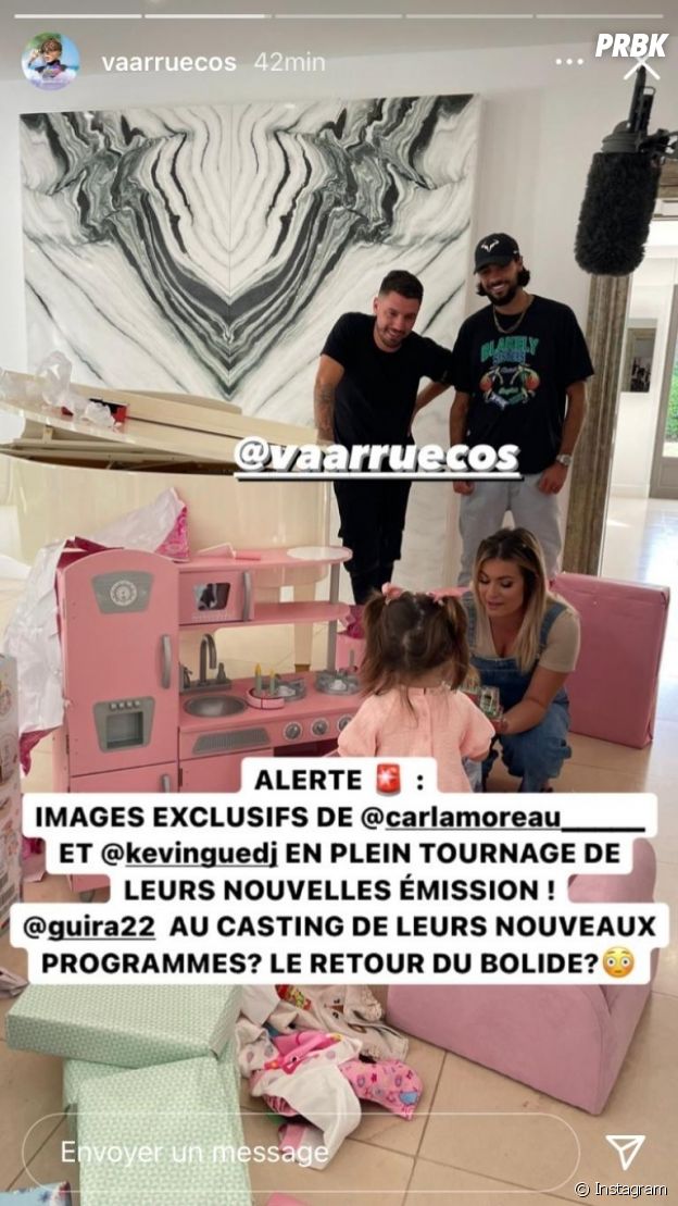 Carla Moreau et Kevin Guedj : des photos du tournage de leur nouvelle émission ont été dévoilées